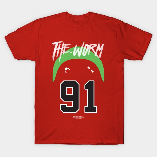 "The Worm" - Dennis Rodman T-Shirt by pickrollcom